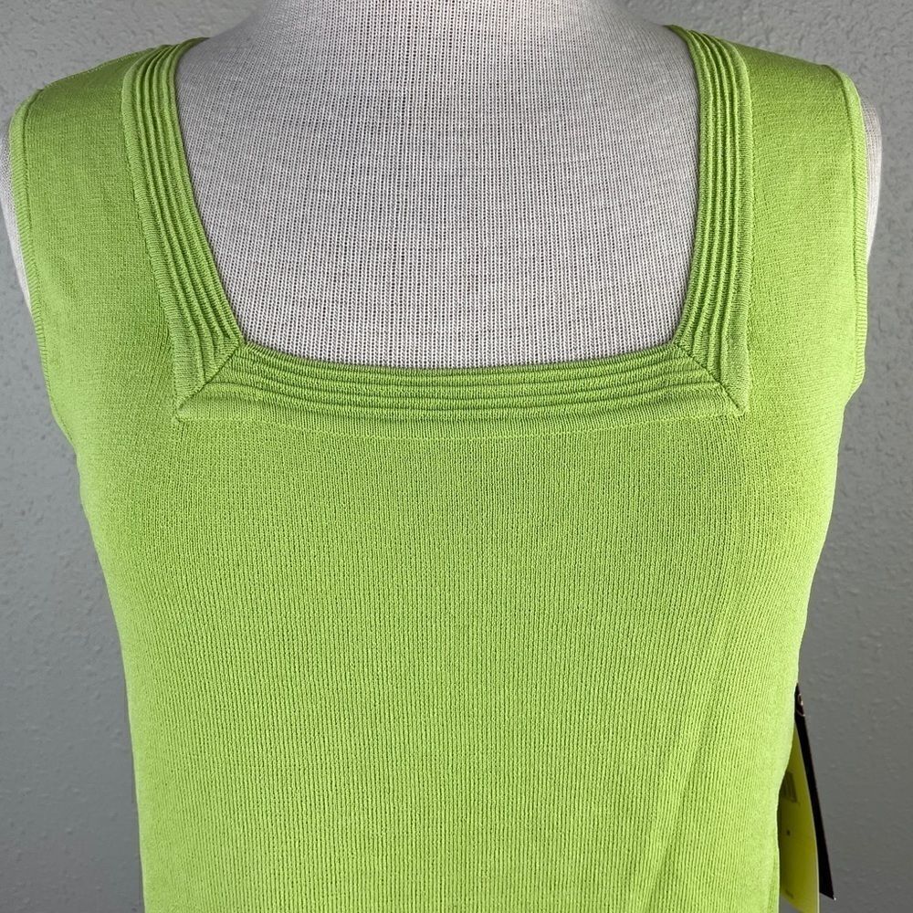 NWT Multiples Green Tank Top Size M - Picture 2 of 8